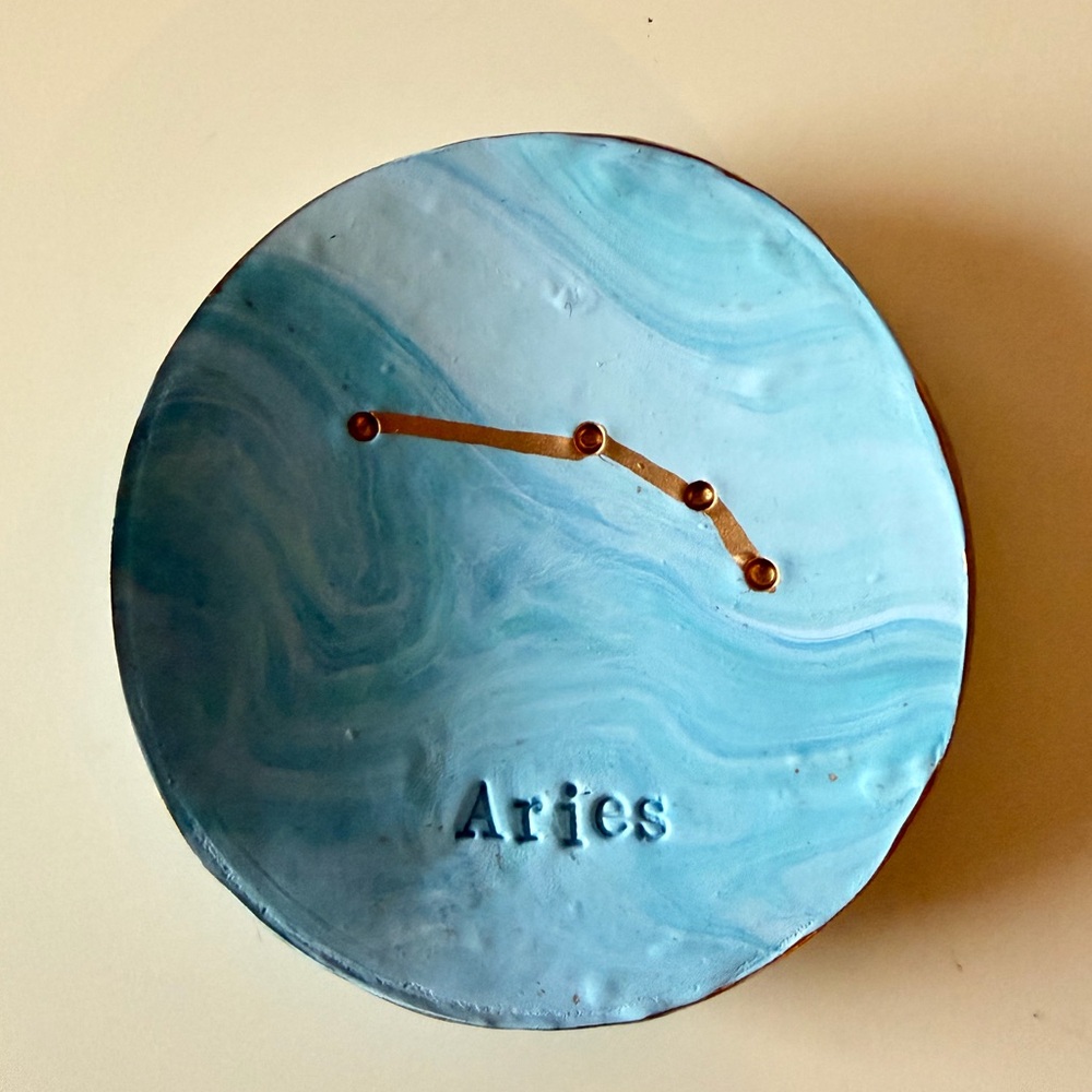 Handmade Aries Clay Trinket Dish